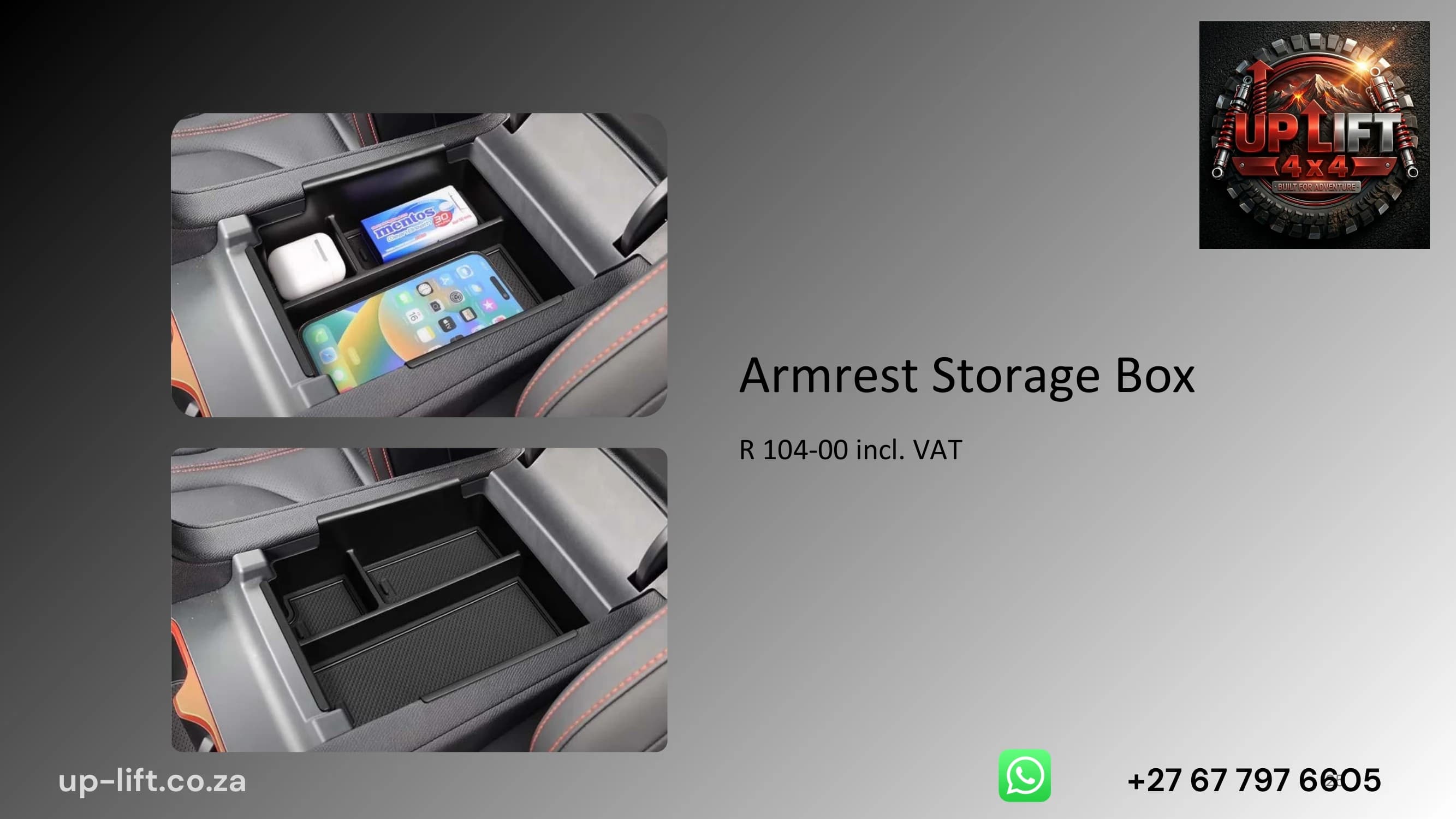 Armrest Storage Organiser — catalogue page 25