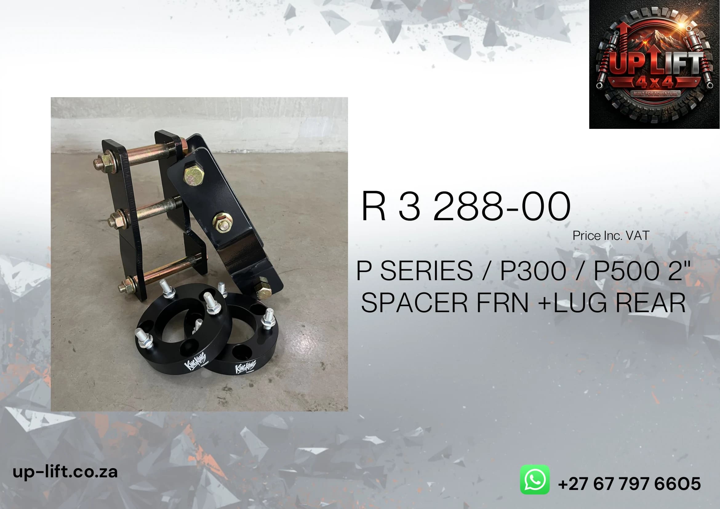 P Series/ P300/ P500 2" Spacer Frn + Lug Rear — catalogue page 7