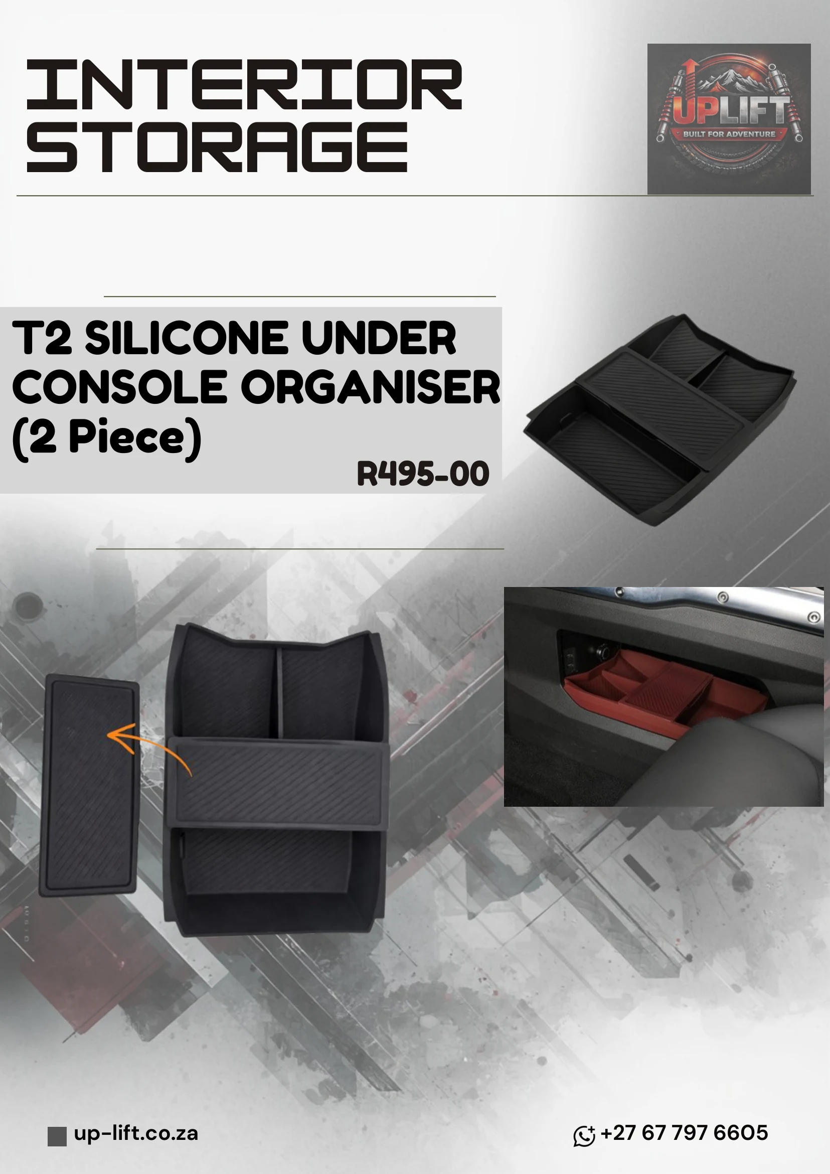 Under C/Console Storage Box - Silicone* — catalogue page 17