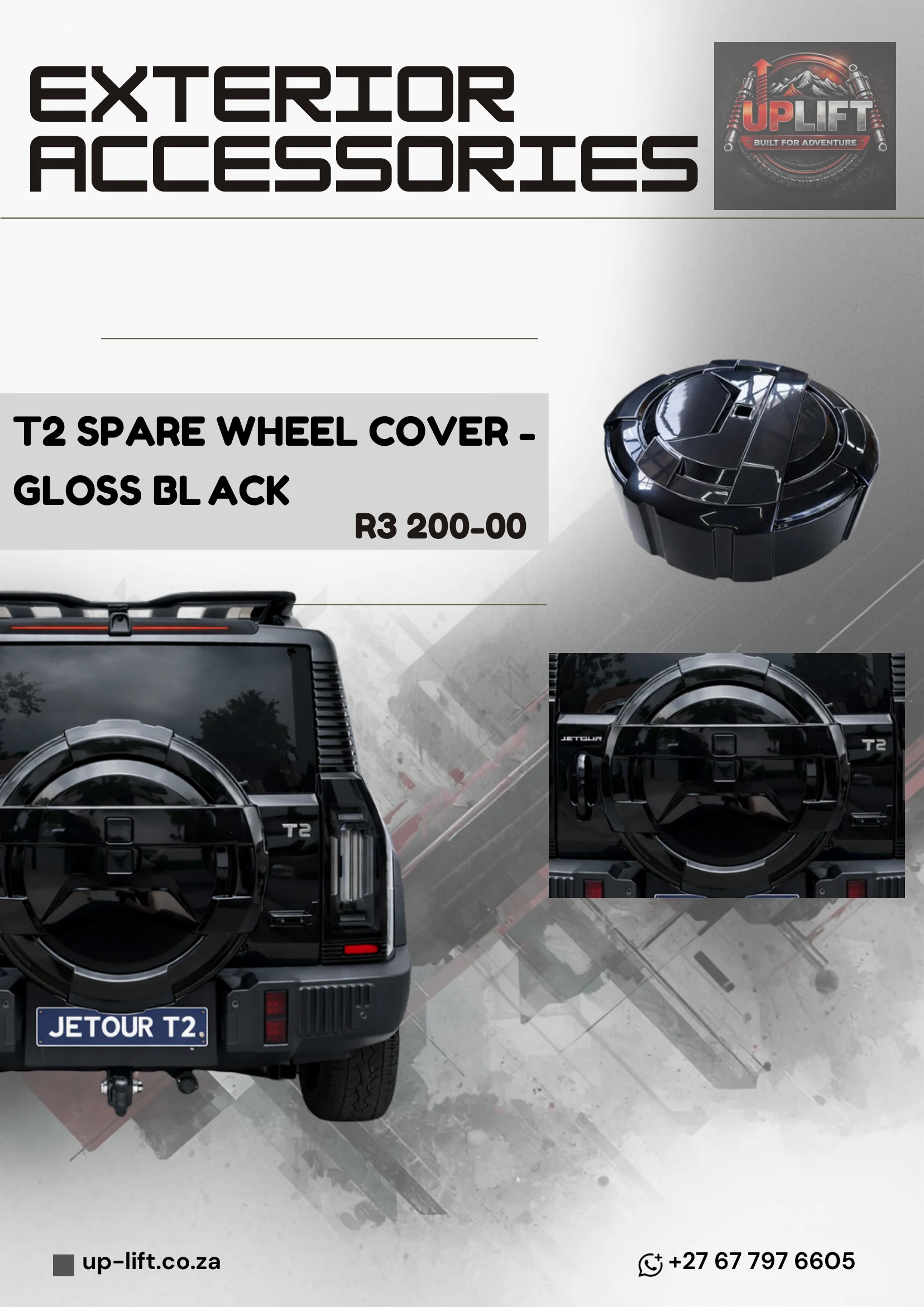 Tyre Cover - Gloss Black — catalogue page 49