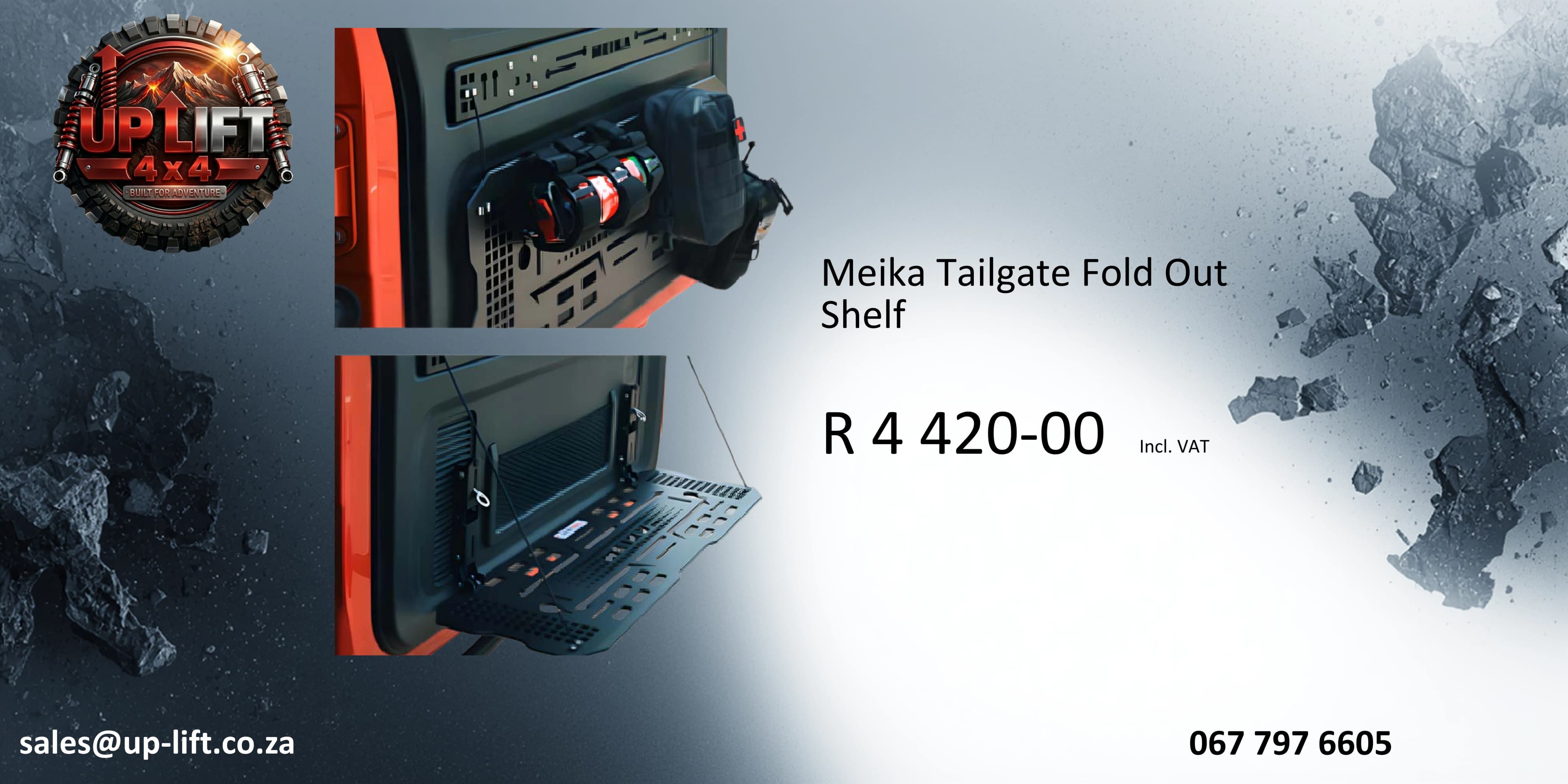 Meika Tailgate Fold Out Shelf — catalogue page 10