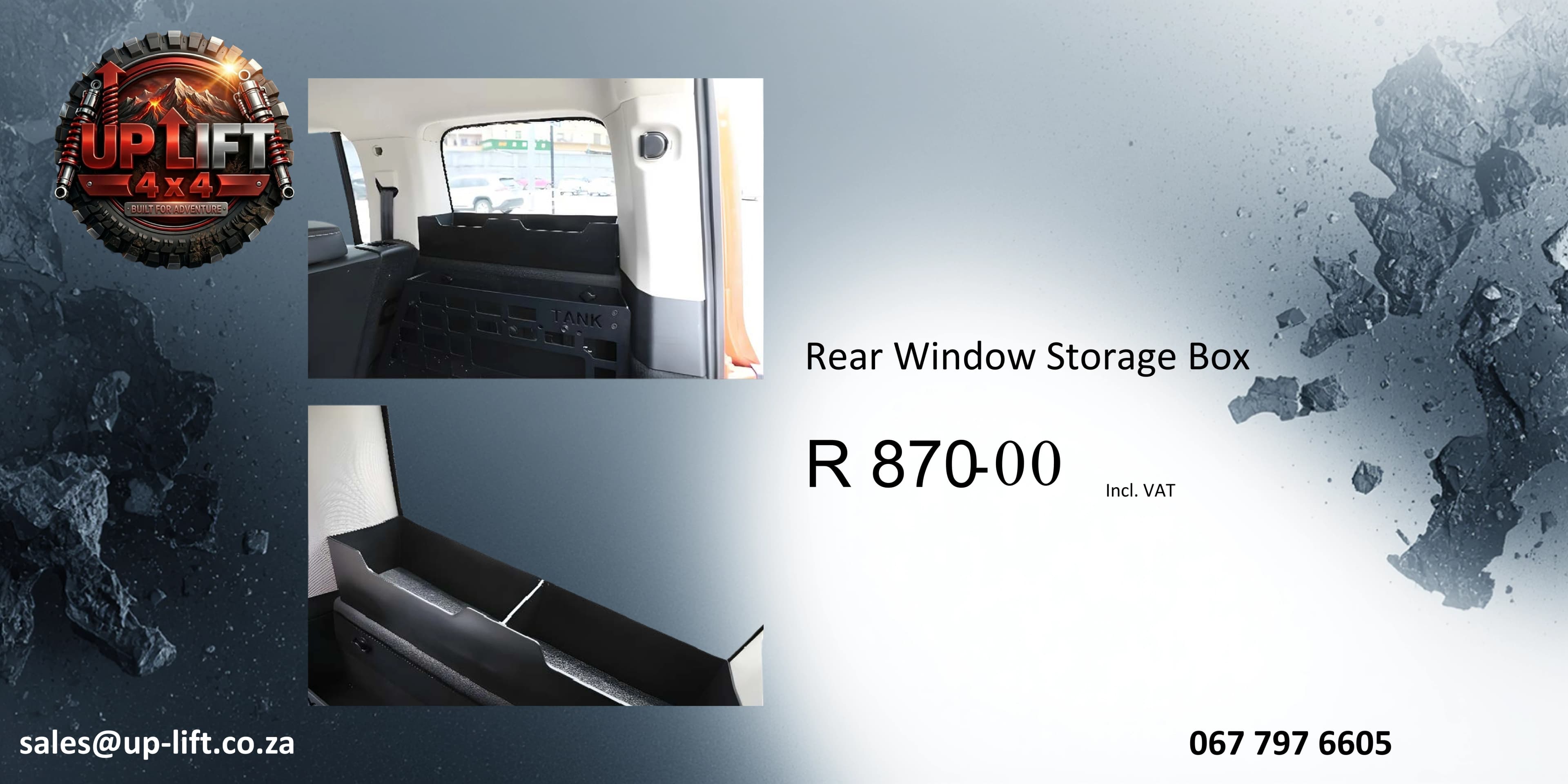 Rear Window Storage Box — catalogue page 18