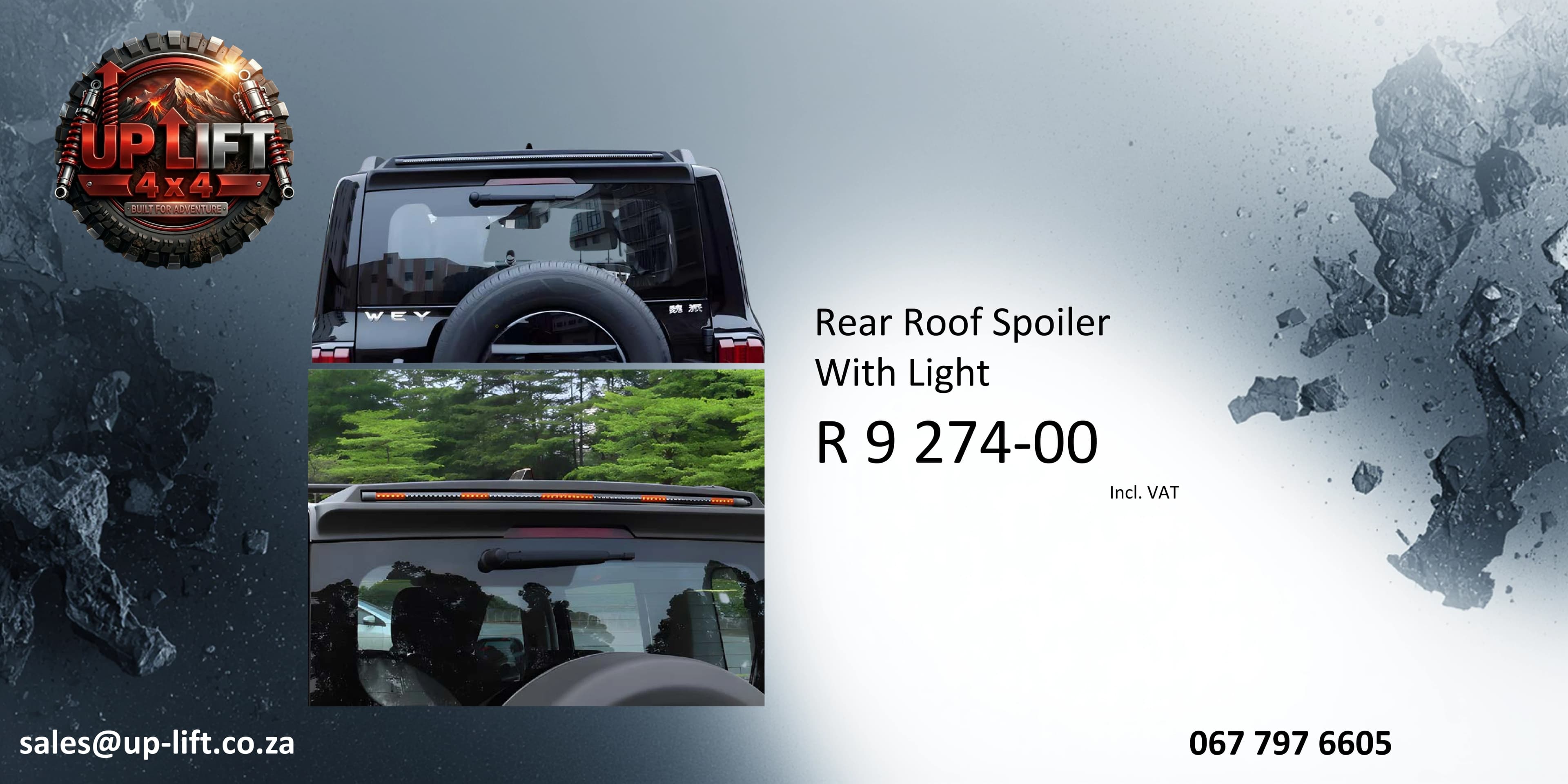 Rear Roof Spoiler With Light — catalogue page 28