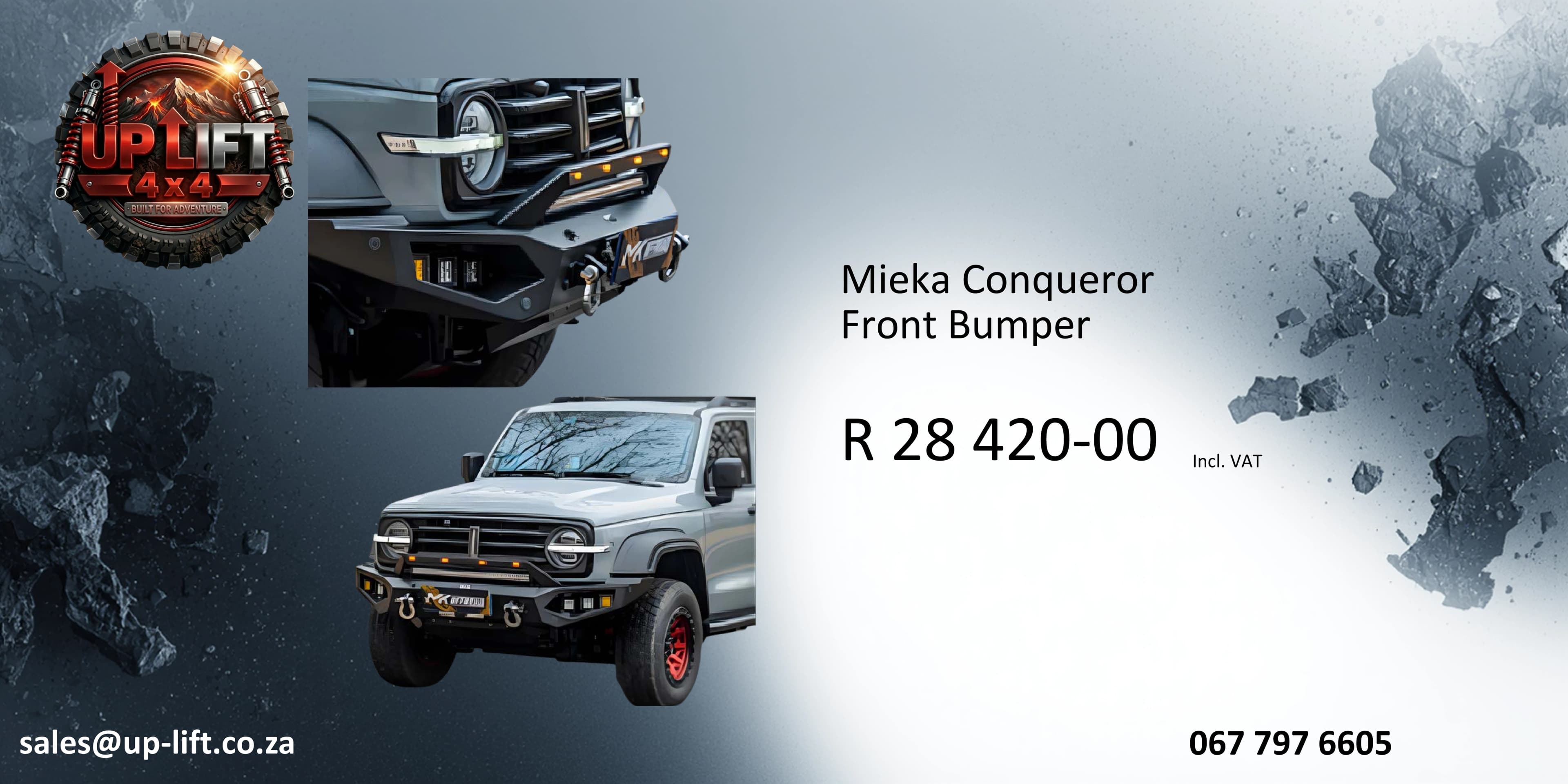 Mieka Conqueror Front Bumper — catalogue page 38