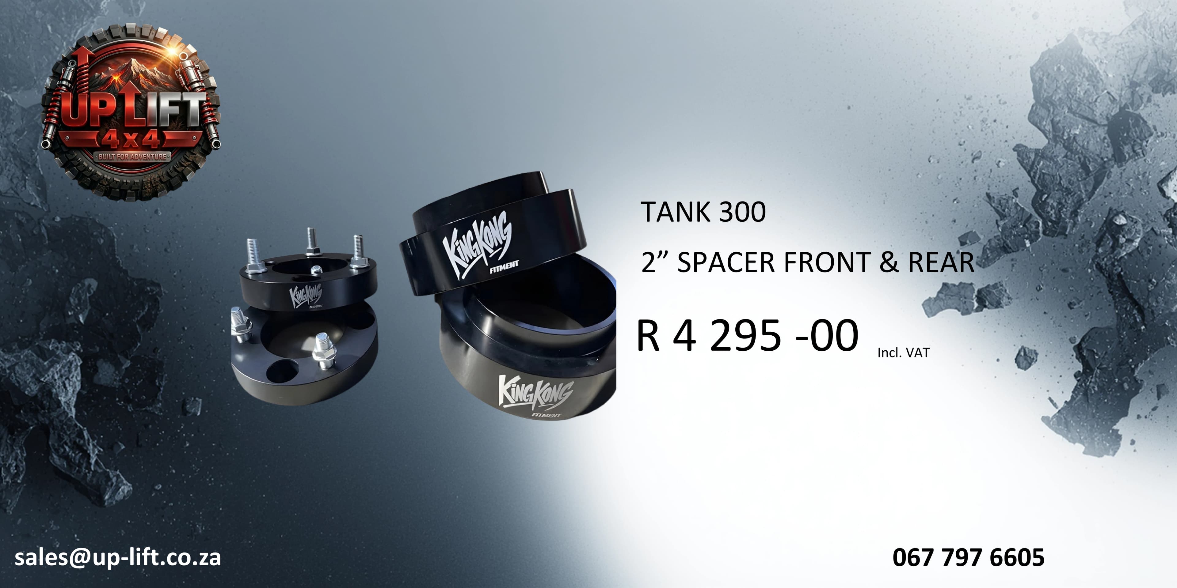 2” SPACER FRONT & REAR — catalogue page 54