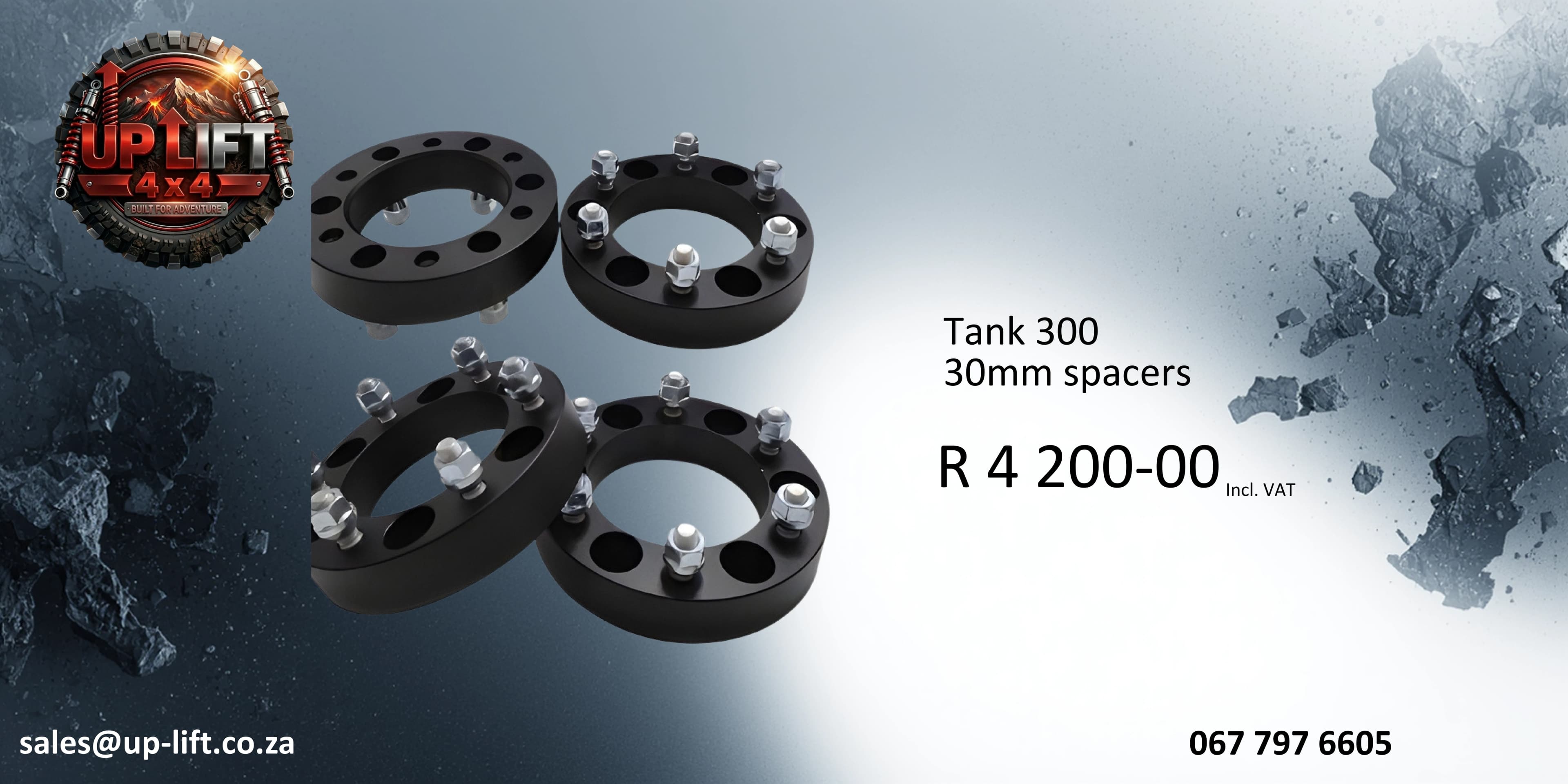 30mm spacers — catalogue page 55