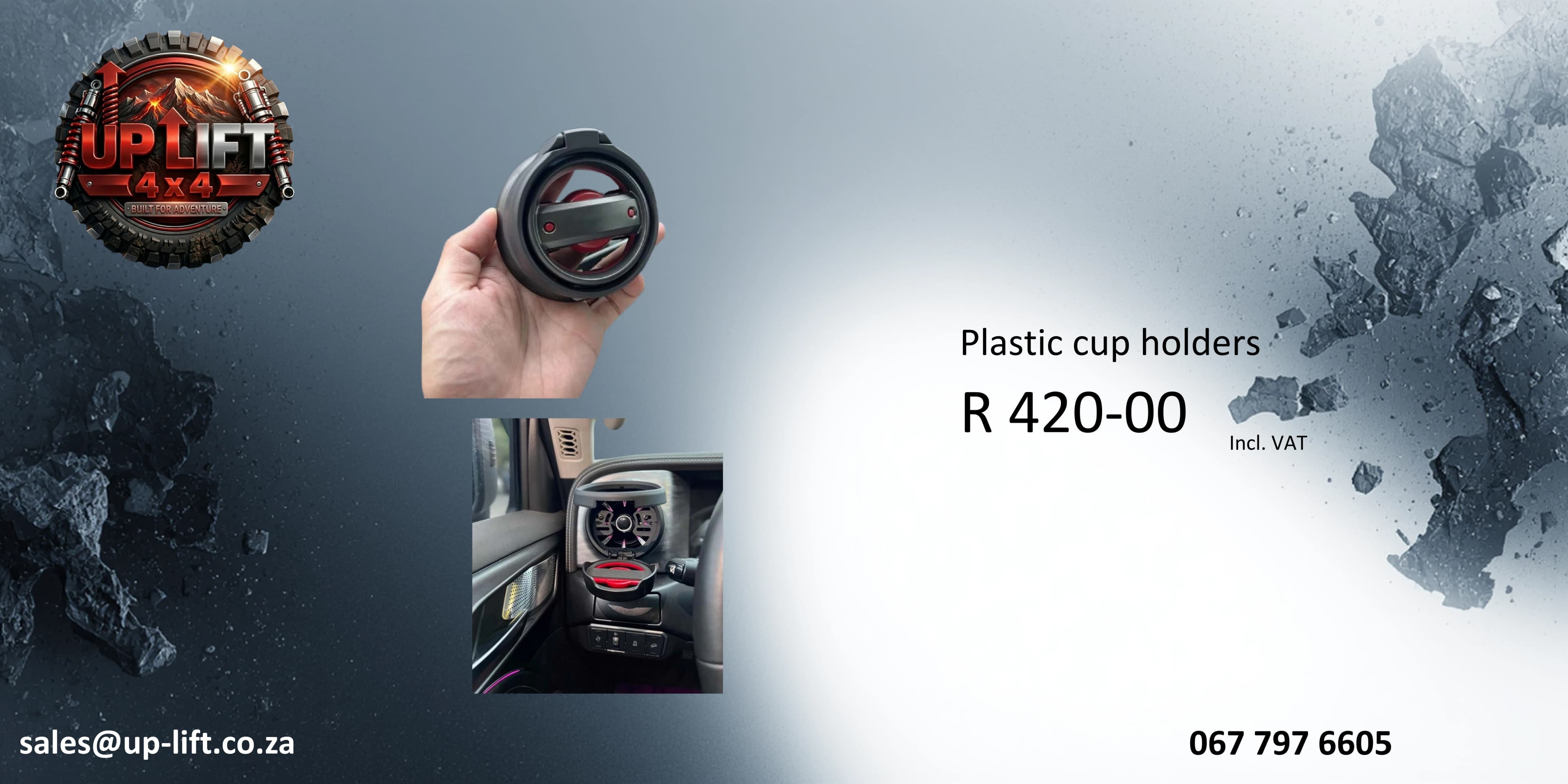 Plastic cup holders — catalogue page 58