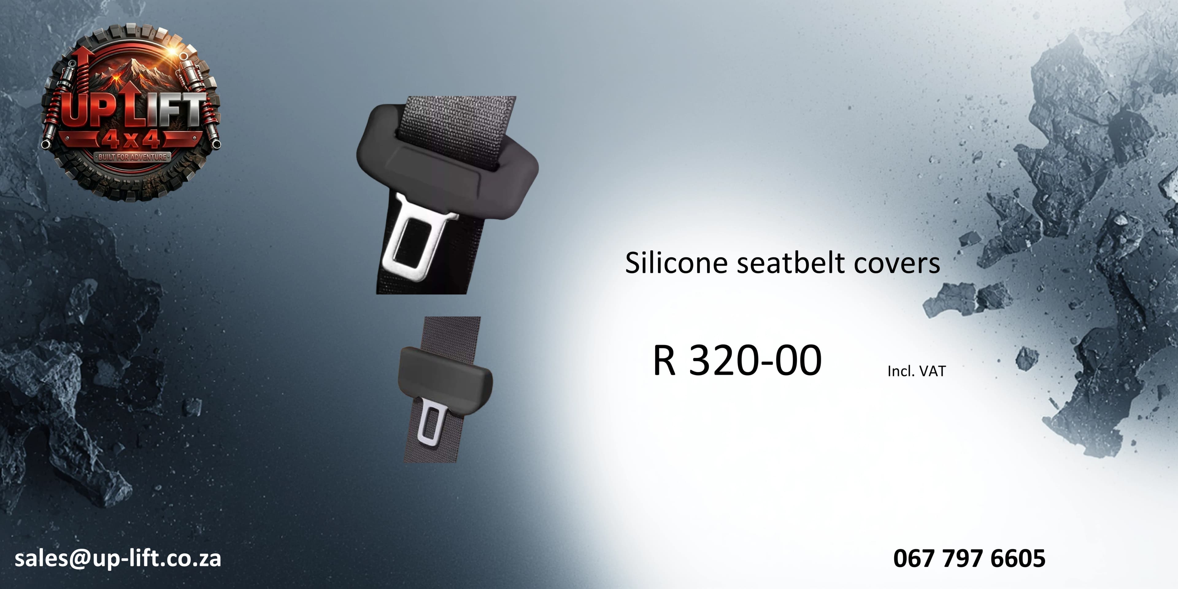 Silicone seatbelt covers — catalogue page 59